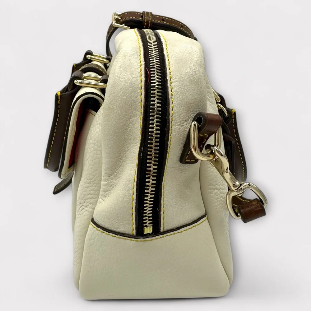 ⭐️⭐️SOLD⭐️⭐️ Dooney & Bourke Samba Leather Square Pocket Lock Satchel_5